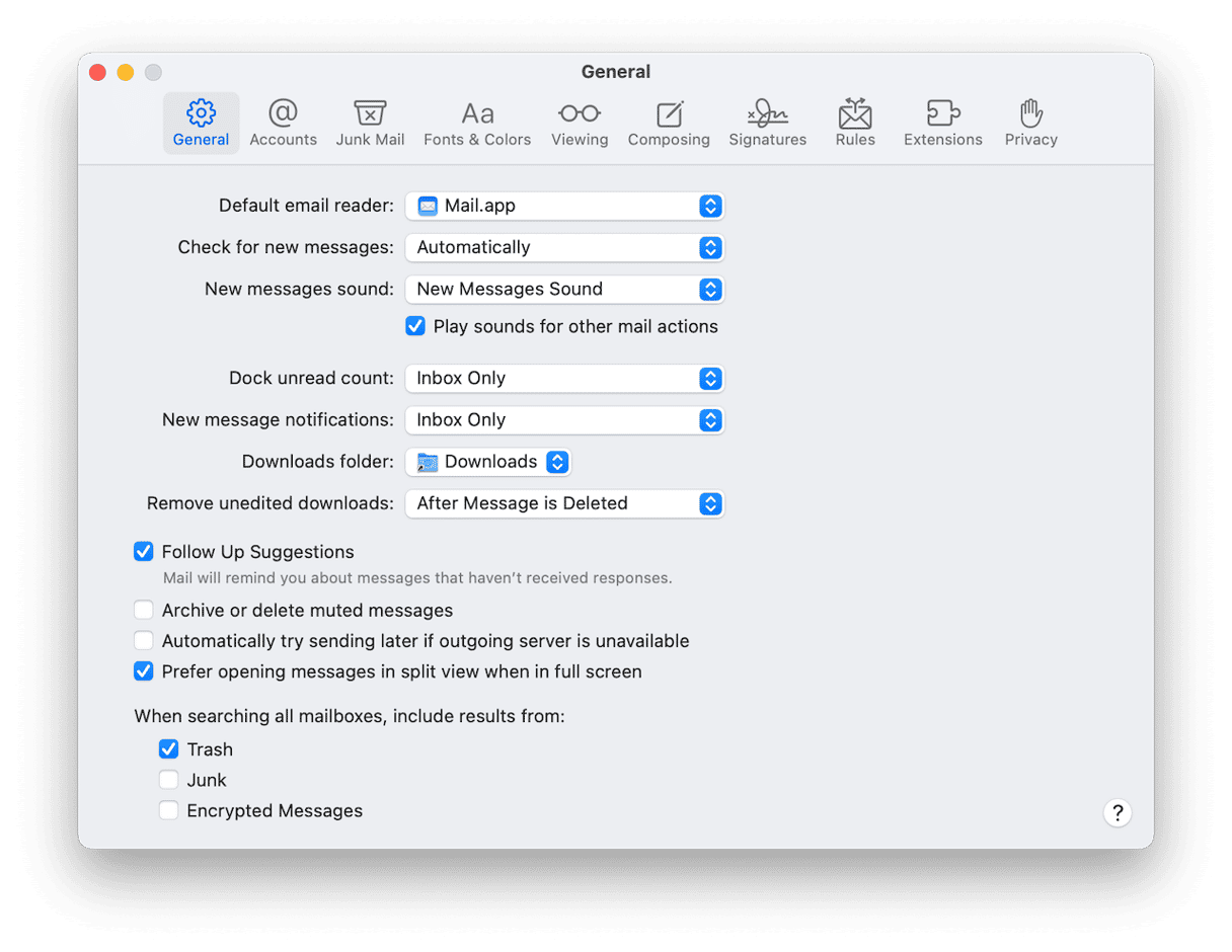 how to delete all of your emails on mac
